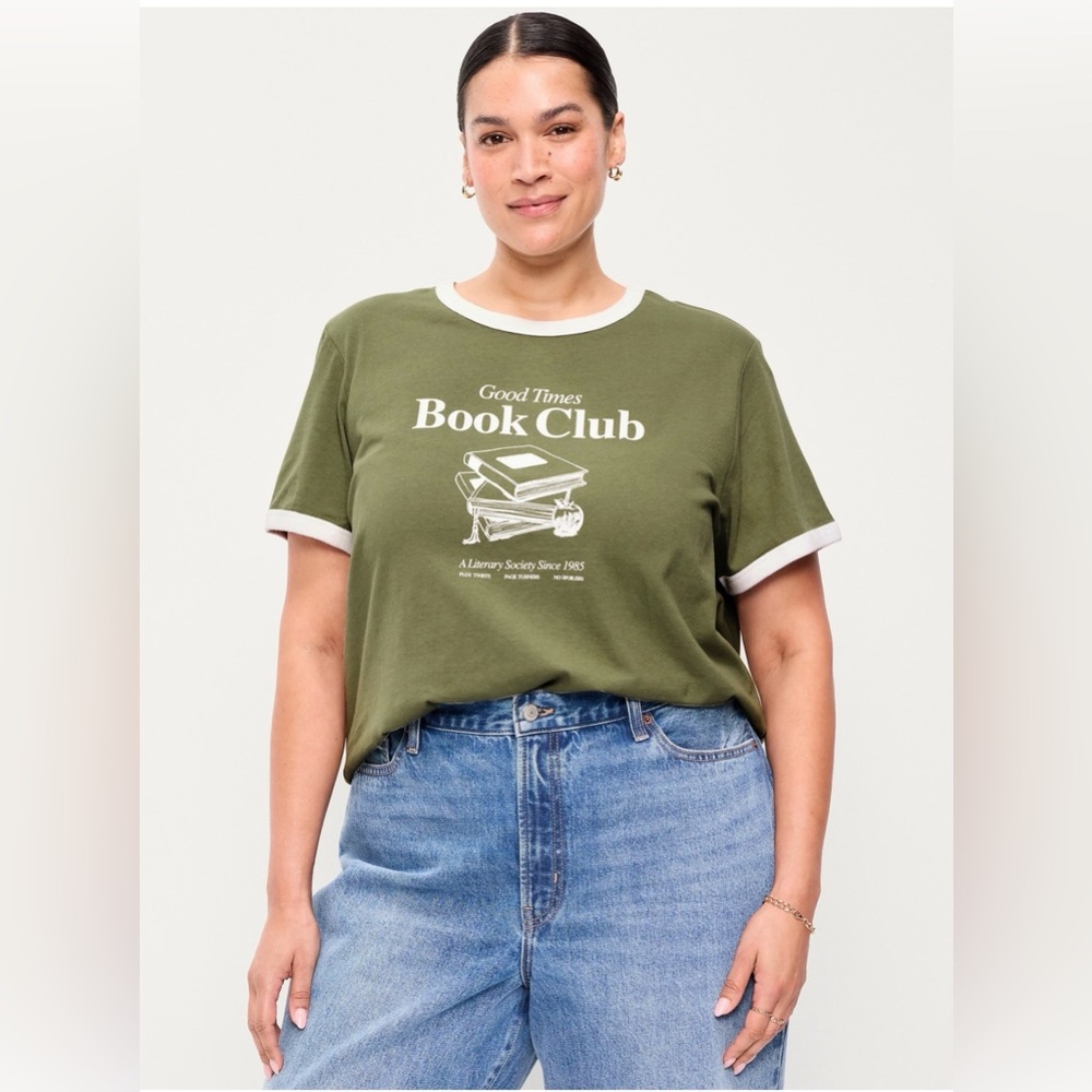 Old navy Green Book Club Graphic T-Shirt